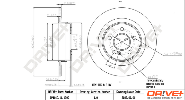 Brake Disc  Art. DP1010111390