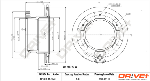 Brake Disc  Art. DP1010111541