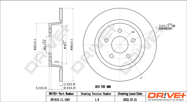 Brake Disc  Art. DP1010111567