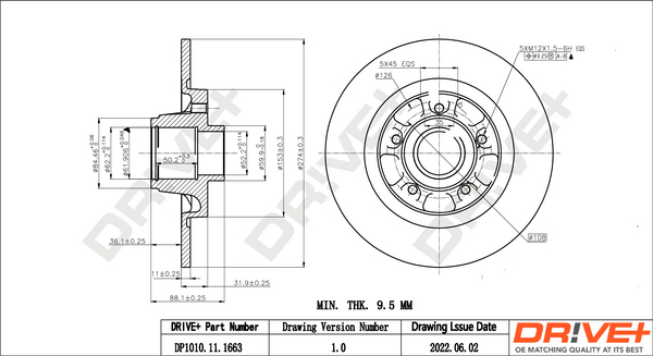 Brake Disc  Art. DP1010111663