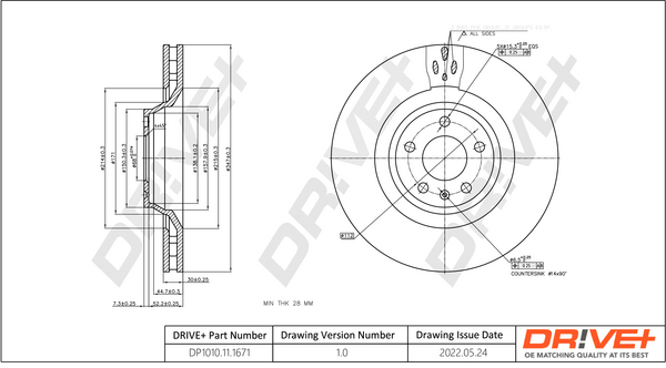 Brake Disc  Art. DP1010111671