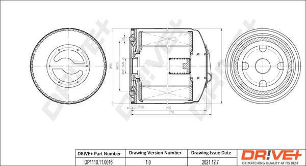 Oil Filter  Art. DP1110110016