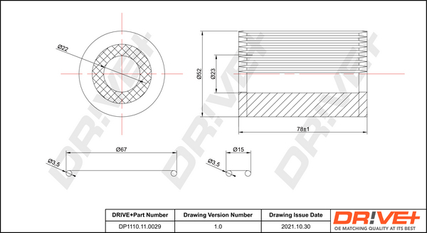 Oil Filter  Art. DP1110110029