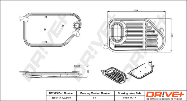 Hydraulic Filter, automatic transmission  Art. DP1110140020