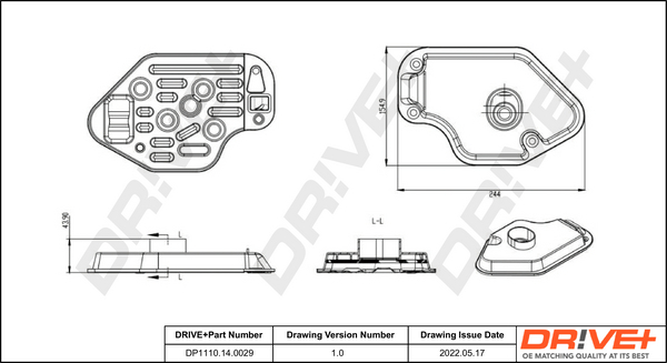 Hydraulic Filter, automatic transmission  Art. DP1110140029