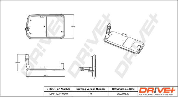 Hydraulic Filter, automatic transmission  Art. DP1110140040