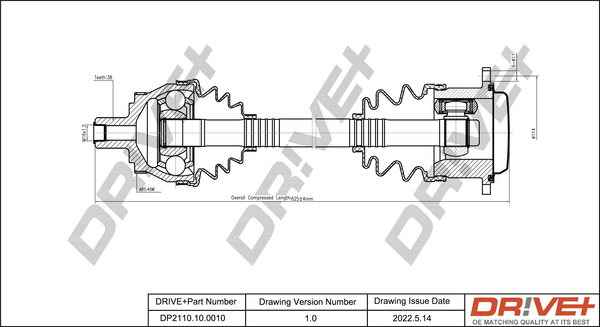 Drive Shaft  Art. DP2110100010