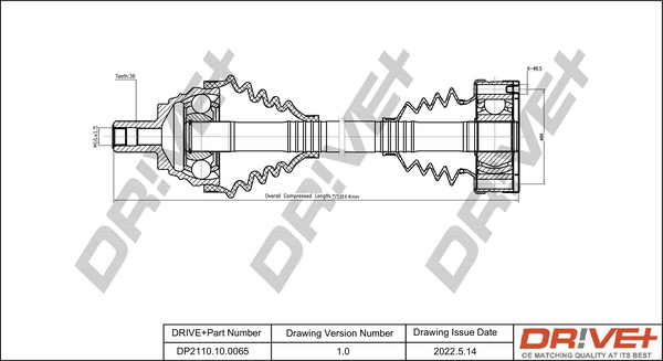 Drive Shaft  Art. DP2110100065