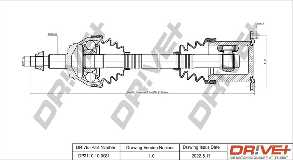 Drive Shaft  Art. DP2110100081