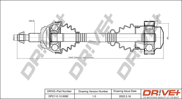 Drive Shaft  Art. DP2110100082