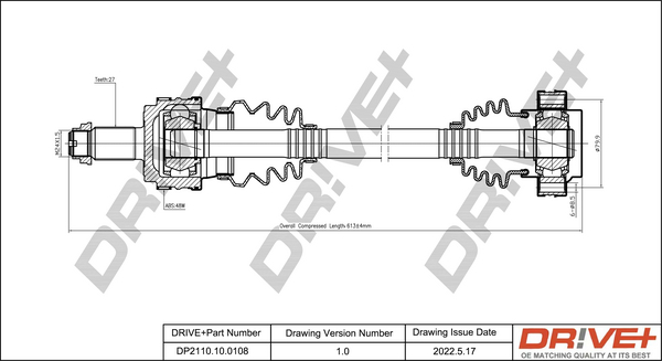 Drive Shaft  Art. DP2110100108