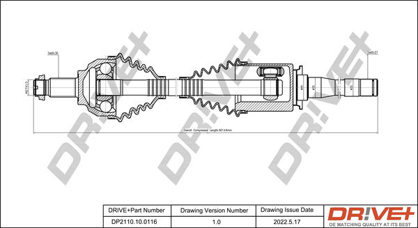 Drive Shaft  Art. DP2110100116