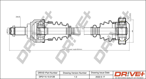 Drive Shaft  Art. DP2110100128