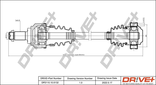 Drive Shaft  Art. DP2110100132