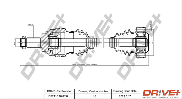 Drive Shaft  Art. DP2110100137