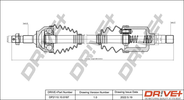 Drive Shaft  Art. DP2110100187