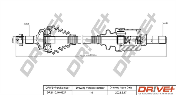 Drive Shaft  Art. DP2110100227