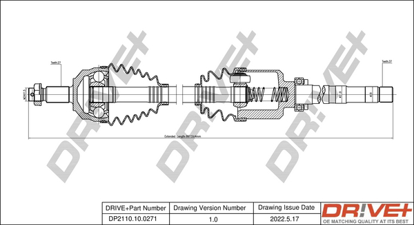 Drive Shaft  Art. DP2110100271