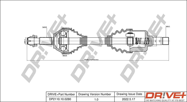 Drive Shaft  Art. DP2110100280