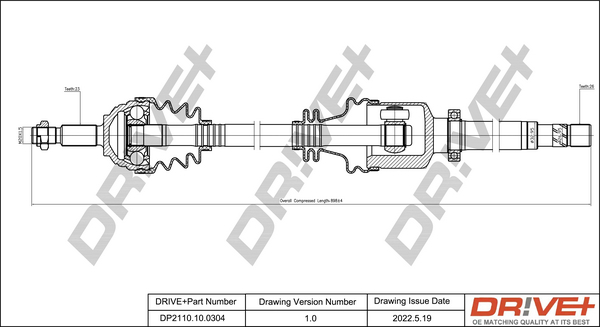 Drive Shaft  Art. DP2110100304