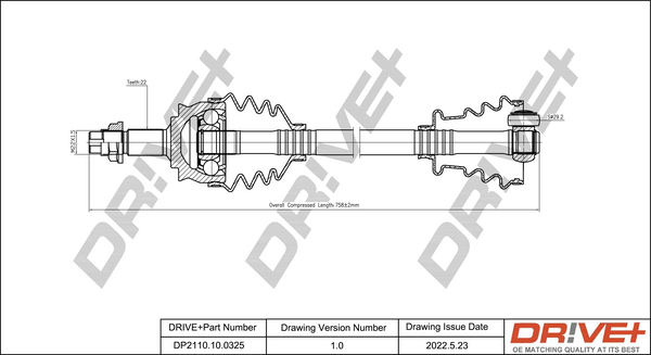 Drive Shaft  Art. DP2110100325