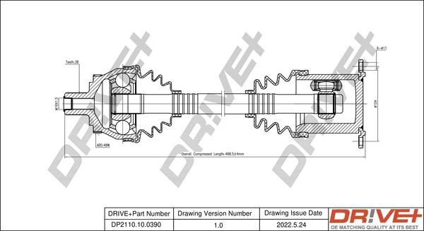 Drive Shaft  Art. DP2110100390