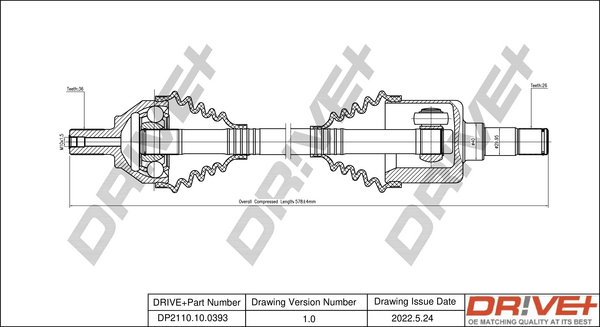 Drive Shaft  Art. DP2110100393