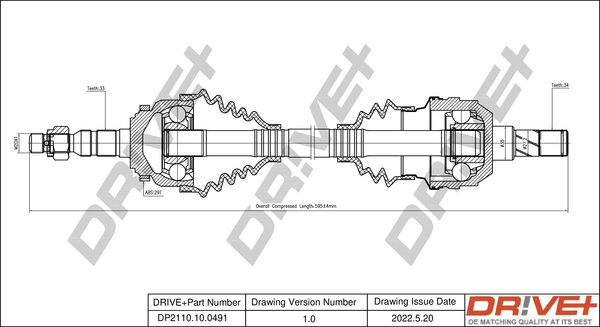 Drive Shaft  Art. DP2110100491