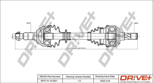 Drive Shaft  Art. DP2110100521