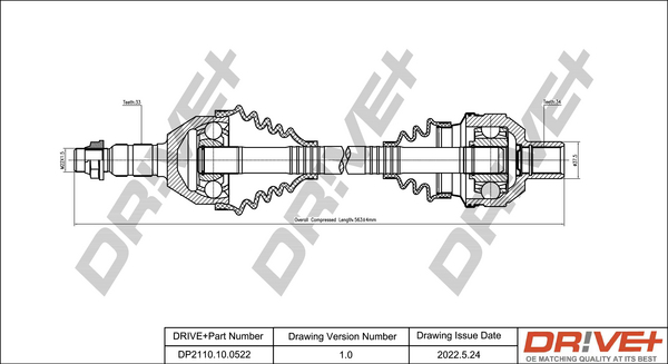 Drive Shaft  Art. DP2110100522