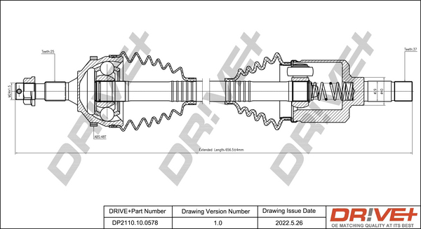 Drive Shaft  Art. DP2110100578