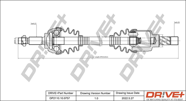 Drive Shaft  Art. DP2110100757