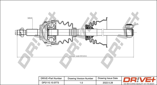 Drive Shaft  Art. DP2110100773