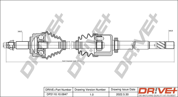 Drive Shaft  Art. DP2110100847