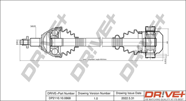 Drive Shaft  Art. DP2110100868