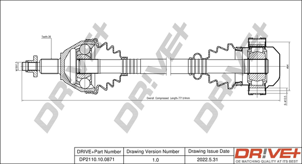 Drive Shaft  Art. DP2110100871