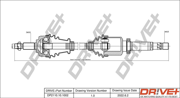 Drive Shaft  Art. DP2110101002