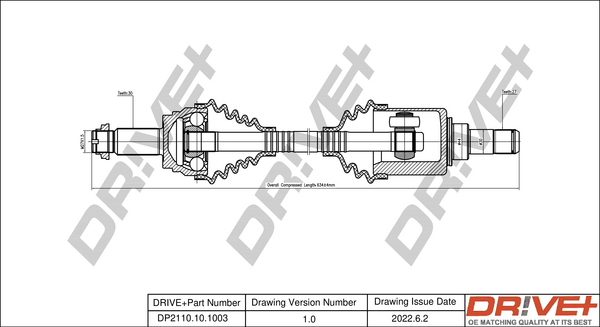 Drive Shaft  Art. DP2110101003