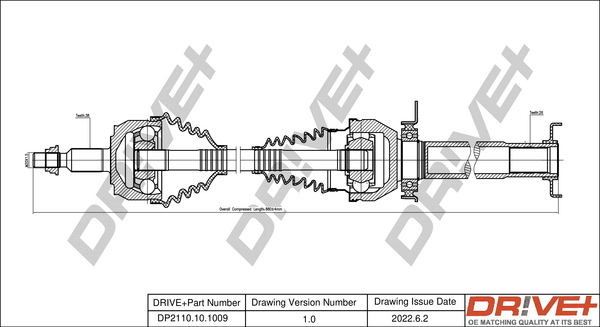 Drive Shaft  Art. DP2110101009