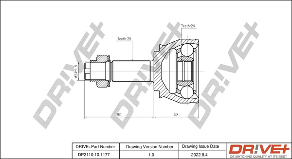 Joint Kit, drive shaft  Art. DP2110101177