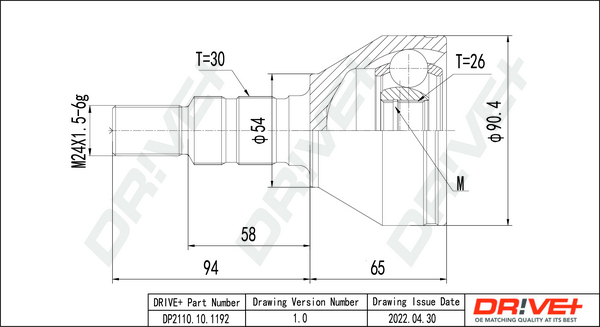 Joint Kit, drive shaft  Art. DP2110101192