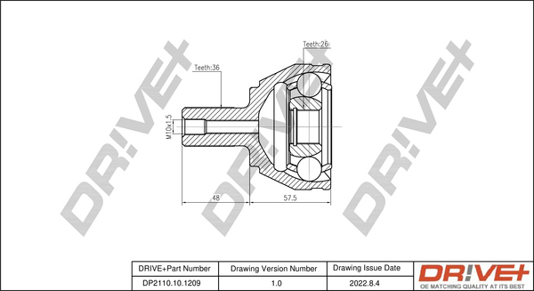 Joint Kit, drive shaft  Art. DP2110101209