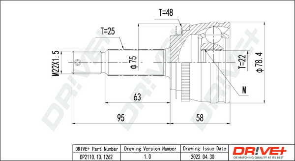 Joint Kit, drive shaft  Art. DP2110101262