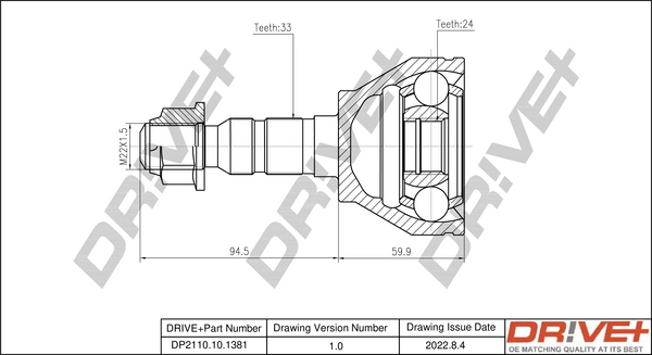 Joint Kit, drive shaft  Art. DP2110101381