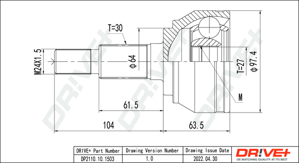 Joint Kit, drive shaft  Art. DP2110101503