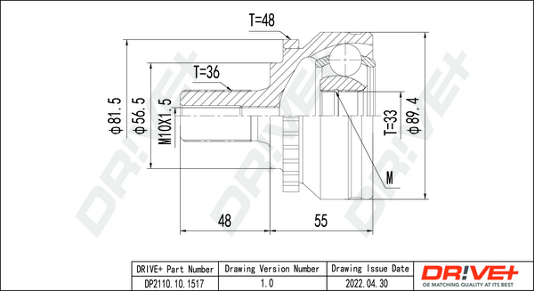 Joint Kit, drive shaft  Art. DP2110101517