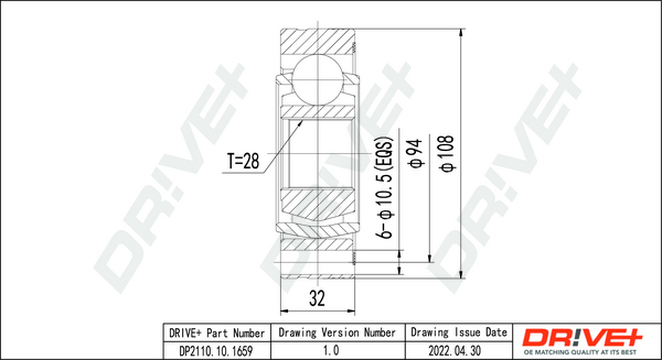 Joint Kit, drive shaft  Art. DP2110101659