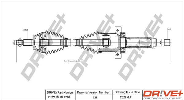 Drive Shaft  Art. DP2110101740