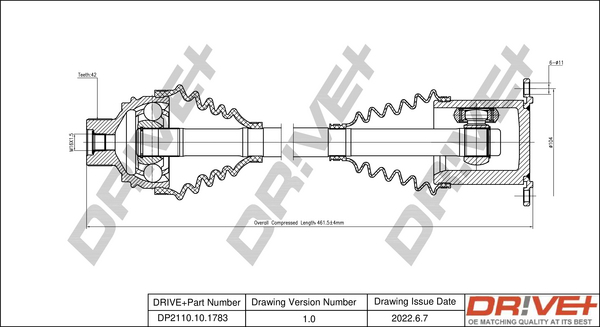 Drive Shaft  Art. DP2110101783