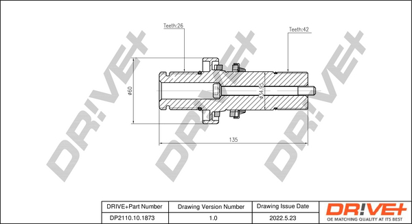 Joint Kit, drive shaft  Art. DP2110101873